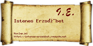 Istenes Erzsébet névjegykártya